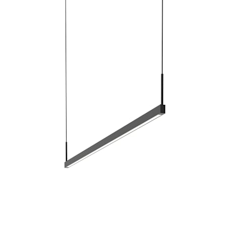 Sonneman Thin-Line Two Sided 48" Wide LED Linear Pendant - 3000K Satin Black