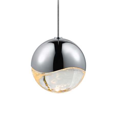 Sonneman Grapes 4" Wide LED Mini Pendant Polished Chrome