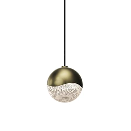 Sonneman Grapes 3" Wide LED Mini Pendant Brass