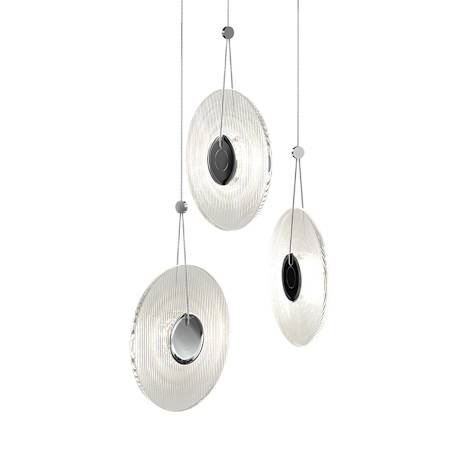 Sonneman Meclisse 3 Light LED Pendant Polished Chrome