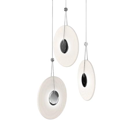 Sonneman Meclisse 3 Light LED Pendant Polished Chrome