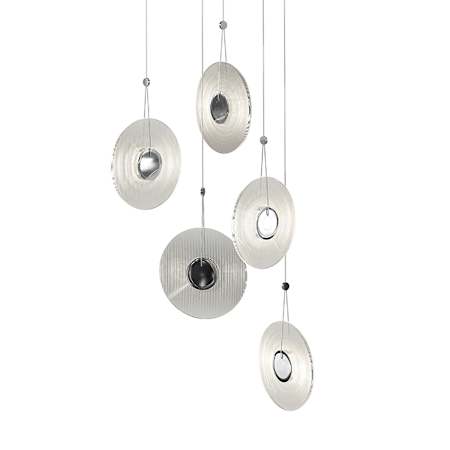 Sonneman Meclisse 5 Light LED Pendant Polished Chrome