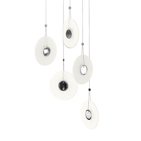 Sonneman Meclisse 5 Light LED Pendant Polished Chrome