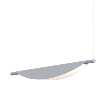 Sonneman Tela 40" Wide LED Suspension Linear Pendant Dove Gray