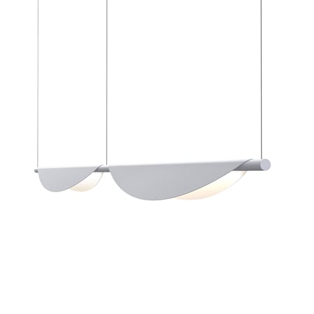 Sonneman Tela 79" Wide LED Linear Chandelier Dove Gray
