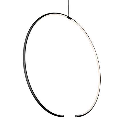 Sonneman Torc 25" Wide LED Abstract Pendant Satin Black
