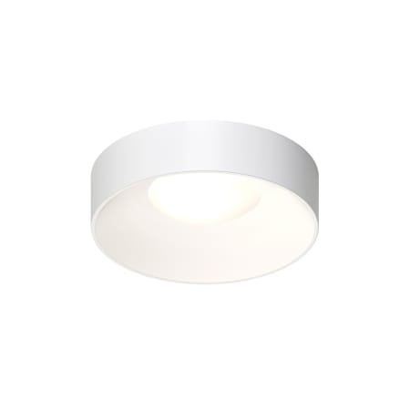 Sonneman Ilios 14" Wide LED Flush Mount Drum Ceiling Fixture - 277 Satin White