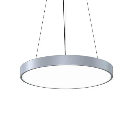 Sonneman Pi 24" Wide LED Suspension Pendant - 3500K Bright Satin Aluminum