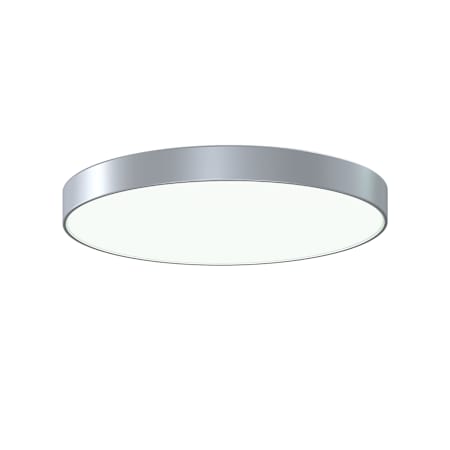 Sonneman Pi 24" Wide LED Flush Mount Drum Ceiling Fixture - 3000K - 277 Bright Satin Aluminum