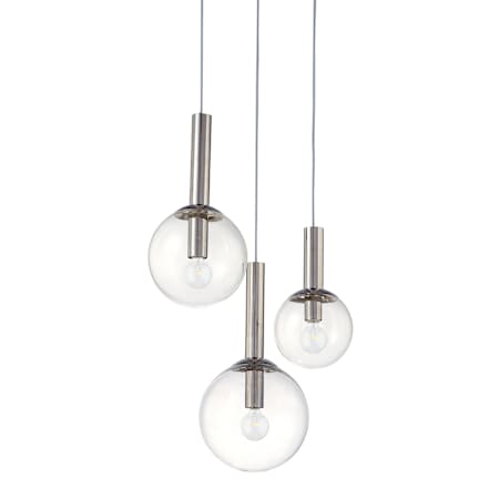 Sonneman Bubbles 3 Light 20" Wide Multi Light Pendant Polished Nickel