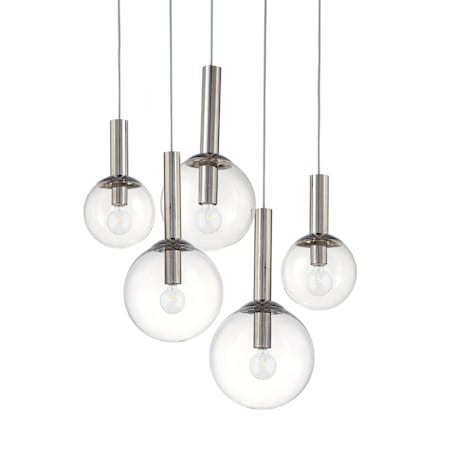 Sonneman Bubbles 5 Light 26" Wide Multi Light Pendant Polished Nickel