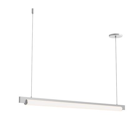Sonneman Keel 44" Wide LED Linear Chandelier Bright Satin Aluminum