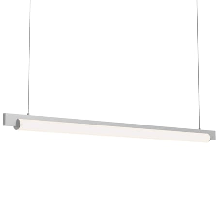 Sonneman Keel 44" Wide Linear Pendant Bright Satin Aluminum