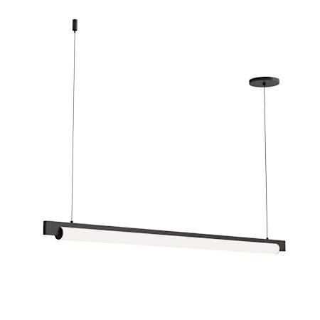Sonneman Keel 44" Wide LED Linear Chandelier Satin Black