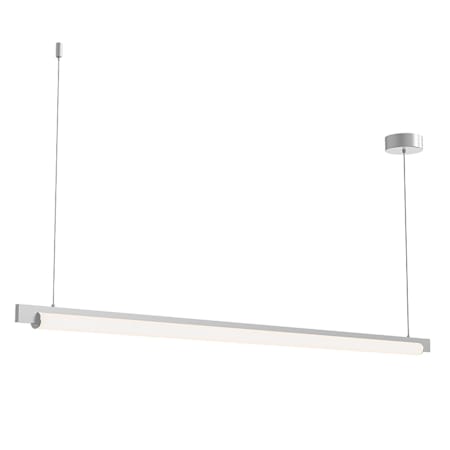 Sonneman Keel 60" Wide LED Linear Chandelier Bright Satin Aluminum