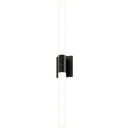 Sonneman 2 Light 36" Tall LED Bathroom Sconce Black Brass