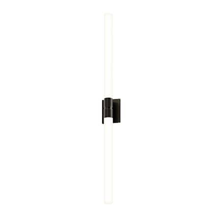 Sonneman 2 Light 48" Tall LED Bathroom Sconce Black Brass