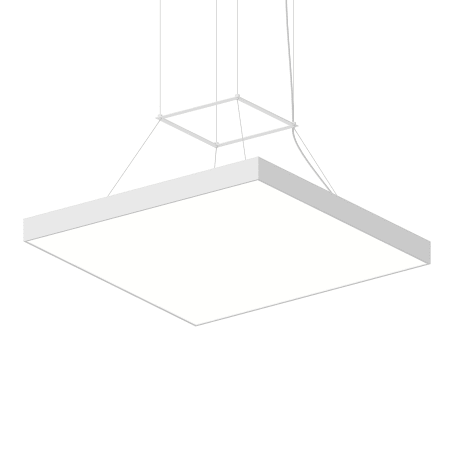 Sonneman Pi 30" Wide Suspension Pendant Satin White