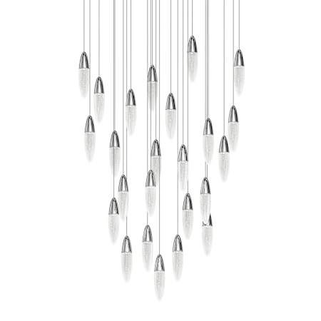 Sonneman Sultana 37" Wide Multi Light Pendant Polished Chrome