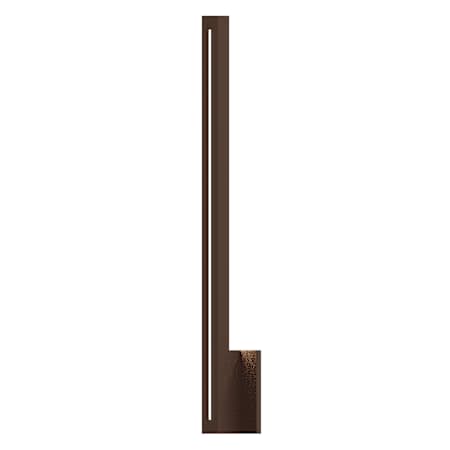 Sonneman Stripe 30" Tall Integrated LED Outdoor Wall Sconce with Aluminum Shade - ADA Compliant Textured Bronze