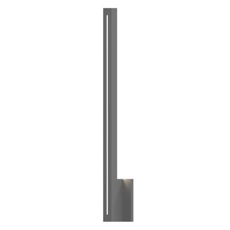 Sonneman Stripe 30" Tall Integrated LED Outdoor Wall Sconce with Aluminum Shade - ADA Compliant Textured Gray