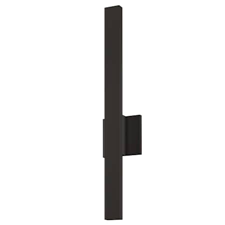 Sonneman Sword 1 Light 25" Tall ADA Compliant LED Indoor/Outdoor Wall Sconce Textured Bronze