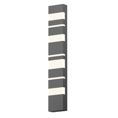Sonneman Jazz Notes Single Light 36" High Integrated LED Outdoor Wall Sconce with White Diffusers - ADA Compliant Textured Gray