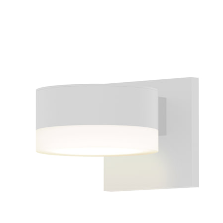 Sonneman REALS Single Light 2-1/2" High Integrated LED Outdoor Wall Sconce with Frosted Lens Textured White