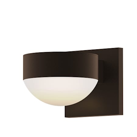 Sonneman REALS Single Light 3-1/4" High Integrated LED Outdoor Wall Sconce with Frosted Lens Textured Bronze