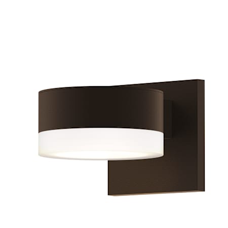 Sonneman REALS Single Light 2-1/2" High Integrated LED Outdoor Wall Sconce with Frosted Lens Textured Bronze