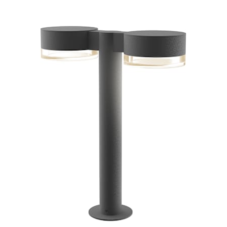 Sonneman REALS 2 Light 16" Tall Integrated LED Landscape Path Light with Clear Lens Textured Gray