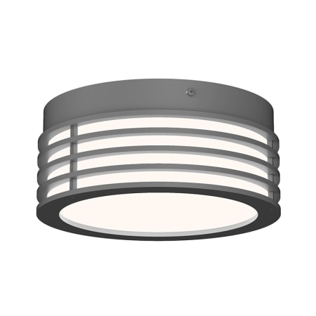 Sonneman Marue 8" Wide LED Flush Mount Drum Ceiling Fixture - 277 Textured Gray