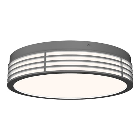 Sonneman Marue 15" Wide LED Flush Mount Drum Ceiling Fixture - 277 Textured Gray