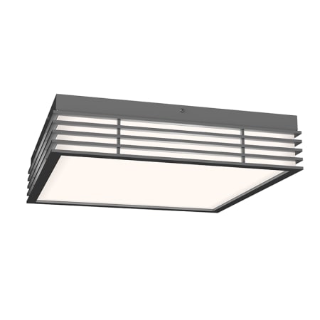 Sonneman Marue 15" Wide LED Flush Mount Square Ceiling Fixture - 277 Textured Gray