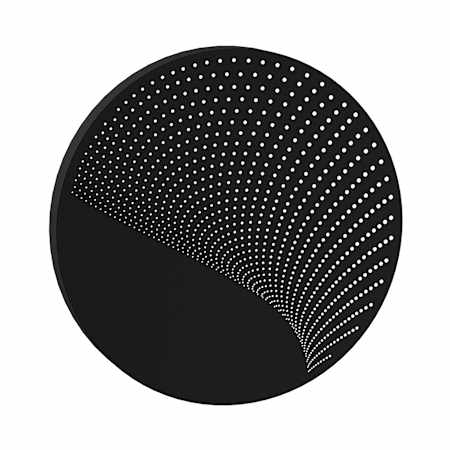 Sonneman Dotwave Large Round LED Sconce Textured Black