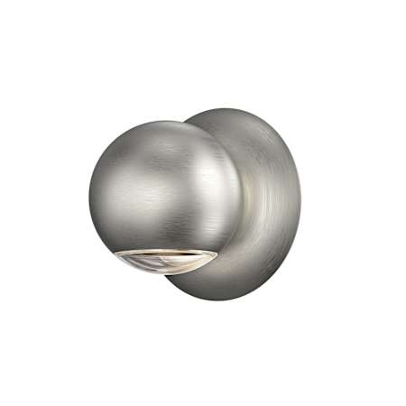 Sonneman Hemisphere 5" Tall LED Wall Sconce with Shade Natural Anodized