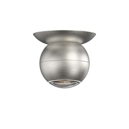 Sonneman Hemisphere 4" Wide LED Flush Mount Globe Ceiling Fixture Natural Anodized