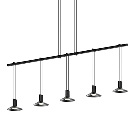 Sonneman Suspenders 36" Wide Suspension Pendant Satin Black