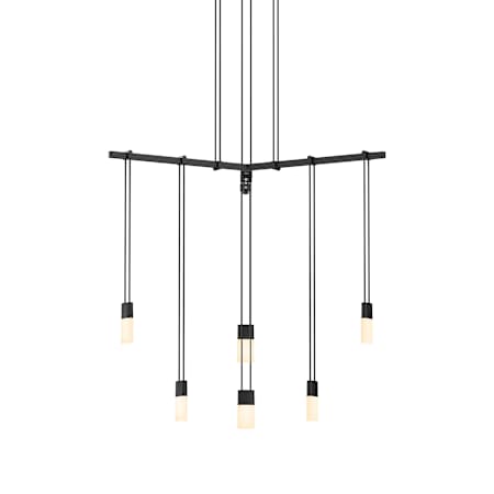 Sonneman Suspenders 24" Wide Suspension Pendant Satin Black