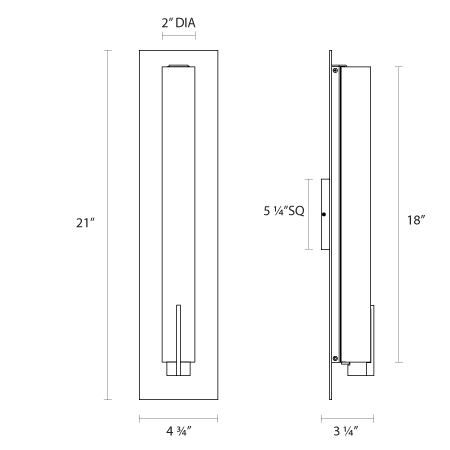 Sonneman 2443-ST Line Drawing