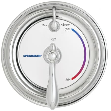 Speakman Sentinel Mark II Single Function Pressure Balance Valve Trim Only with Integrated Diverter - Less Rough In Polished Chrome