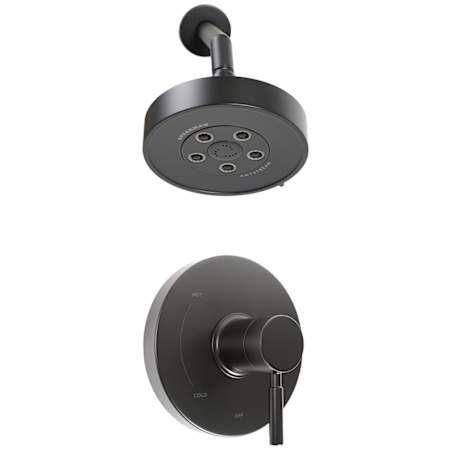 Speakman Neo Shower Only Trim Package with 2 GPM Multi Function Shower Head Matte Black