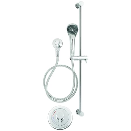 Speakman Sentinel Mark II Shower Trim Package with 2.5 GPM Multi Function Hand Shower and Slide Bar Polished Chrome