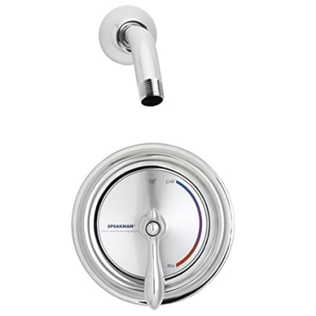 Speakman Sentinel Mark II Pressure Balanced Shower Package with Integral Stops - Less Shower Head Polished Chrome
