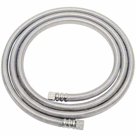 Speakman 1/4" OD x 1/4" OD x 6' Stainless Steel Ice Maker Connector Stainless Steel