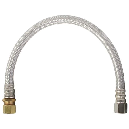 Speakman 3/8" OD x 3/8" Com x 12" Stainless Steel Faucet Connector Stainless Steel