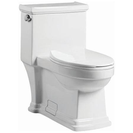 Speakman Glanville 1.28 GPF One Piece Elongated Chair Height Toilet with Left Hand Lever - Seat Included White