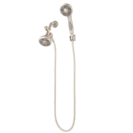 Speakman Napa 2.5 GPM Combination Personal Hand Shower with Fixed Shower Head, Diverter, Hose and Wall Mount Bracket Brushed Nickel