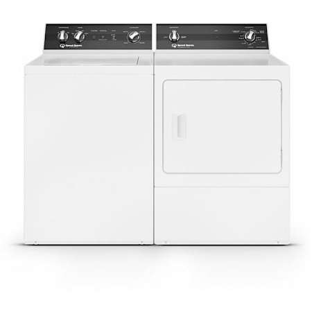 Speed Queen 26 Inch Wide 3.2 Cu. Ft. Top Load Washer and 27 Inch Wide 7 Cu. Ft. Electric Dryer Laundry Pair with Perfect Wash Technology White
