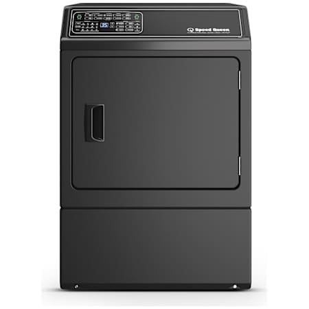 Speed Queen DF7 27 Inch Wide 7 Cu. Ft. Electric Dryer with Steam Refresh Matte Black
